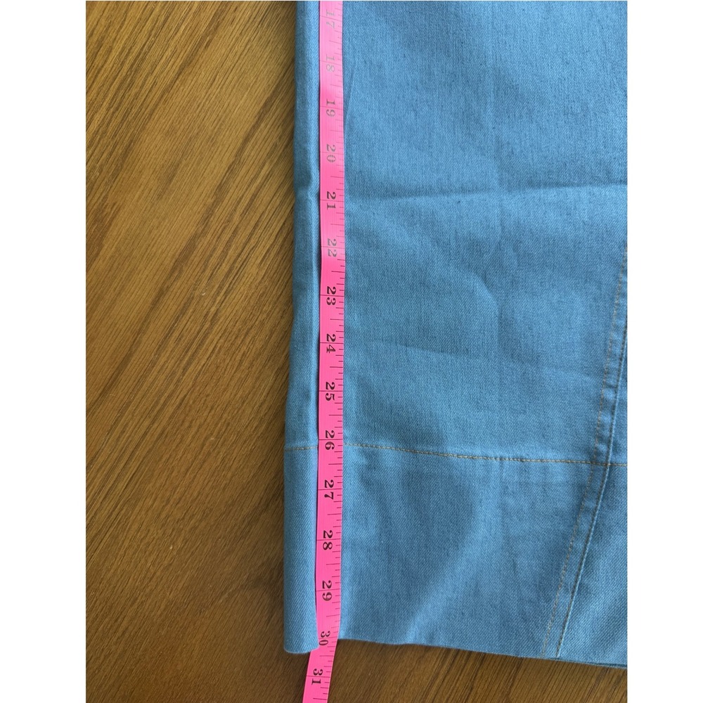Valija Wide Leg Cotton Palazzo Pants Size 12 Blue NWT - Picture 6 of 9